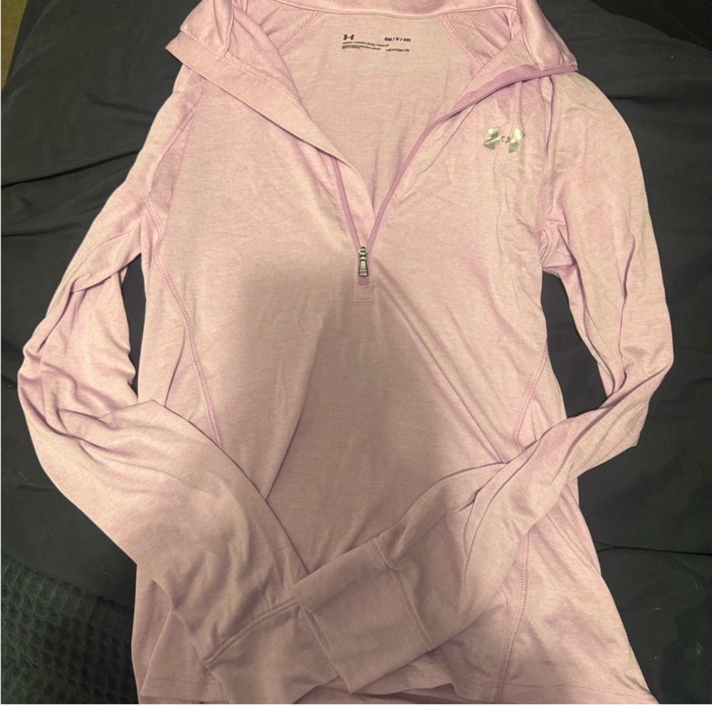 Under Armour Women's Light Pink Half-Zip Hoodie